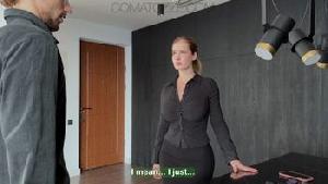 ❤️❤️❤️极品天然摇晃巨乳~火辣高跟丝袜女老板本想解雇员工...但后来改变了主意..❤